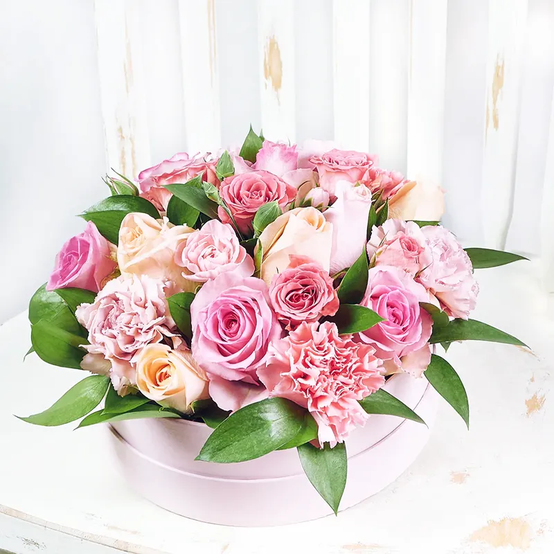 Цветы в коробке Нежные воспоминания